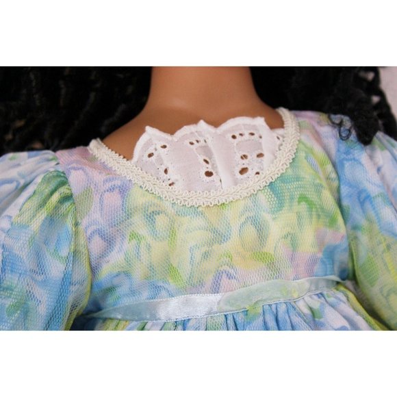 Paradise Galleries Donna Rubert Porcelain 24'' Doll Black Kaylee Porcelain Cloth - Picture 3 of 6